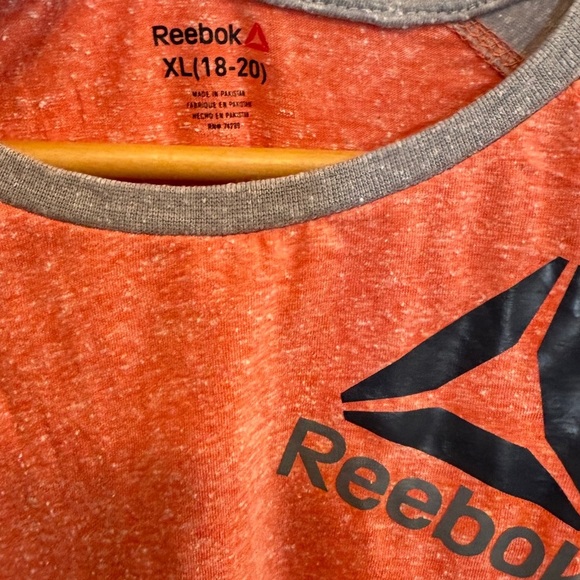 Reebok Orange and Gray Short Sleeve Tee - Picture 3 of 4